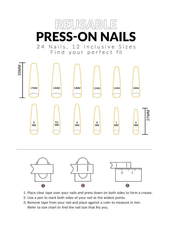24pcs Long Coffin Matte Press on Nails