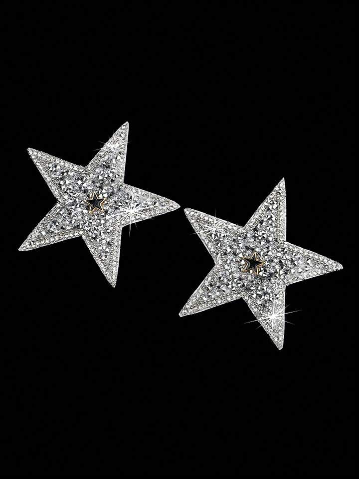 Rhinestone Star Shape Nipple Covers 1 pair